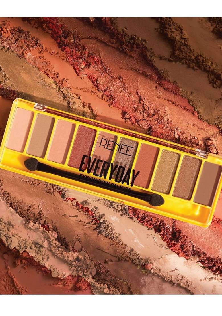 Renee Everyday Water Smudge Proof Eyeshadow Palette 10 G Nude 02 - Indya