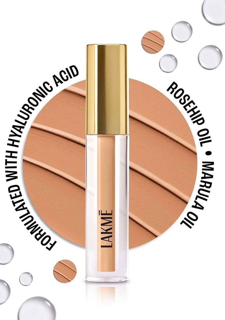 Lakme 9To5 Hya Matte Liquid Concealer With Hyaluronic Acid Rosehip Oil 2Ml Beige - Indya