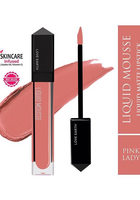 Love Earth Lightweight Matte Liquid Mousse Lipstick 6Ml Pink Lady