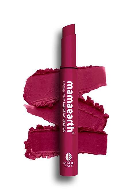 Mamaearth Moisture Matte 12Hr Longstay Lipstick With Avocado Berrylicious Magenta 12