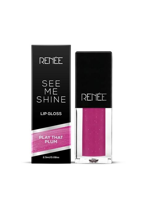 Renee See Me Shine Lip Gloss Play That Plum 2 5Ml