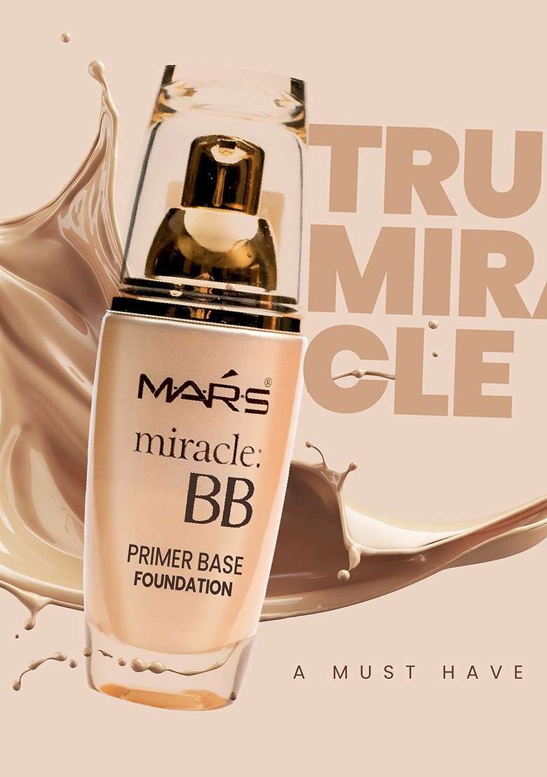 Mars Miracle Bb Primer Base Foundation 60Ml Nude Beige 104 - Indya