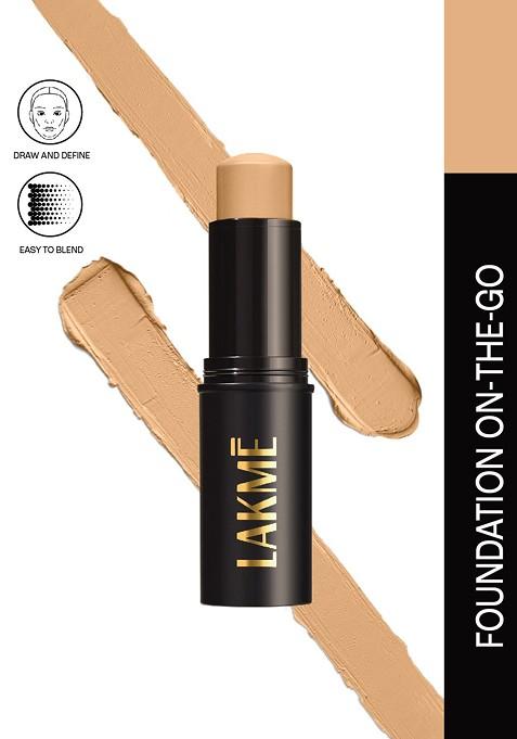 Lakme On The Go Facelift Foundation Stick With Matte Finish 11G Warm Beige