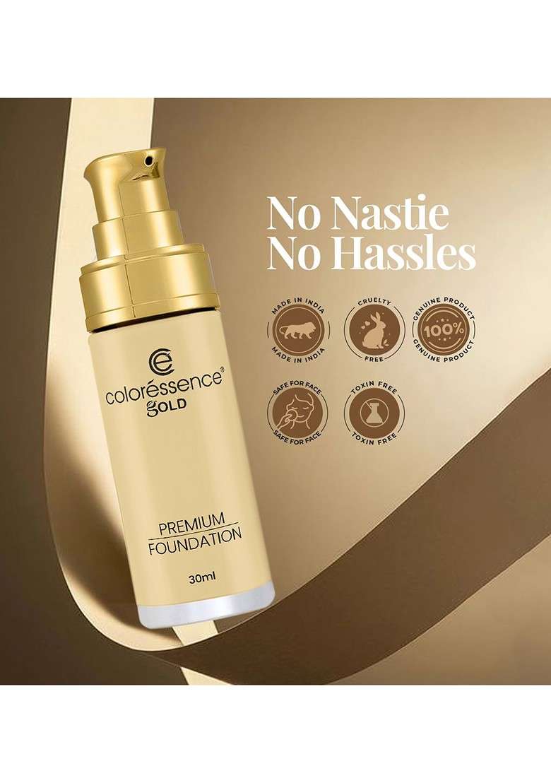 Coloressence True Tone Premium Foundation 30Ml Vanila 05 - Indya