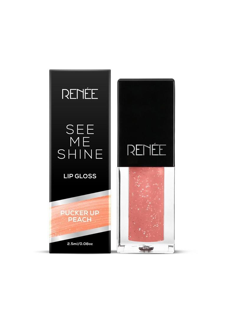 Renee See Me Shine Lip Gloss Pucker Up Peach 2 5Ml