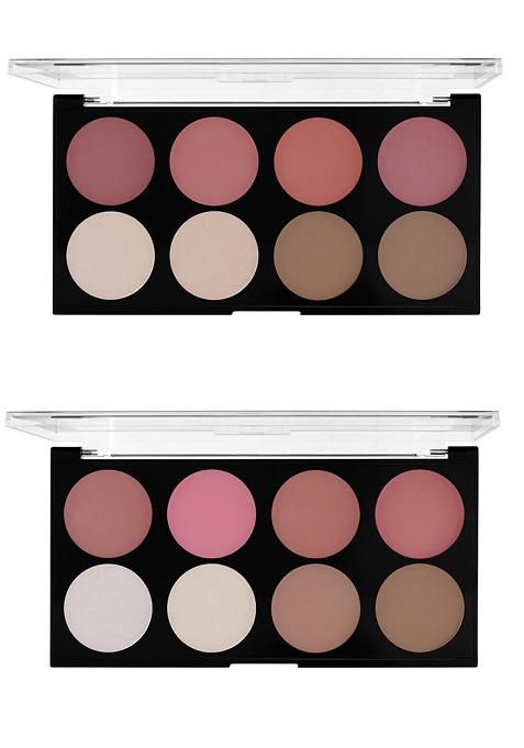 Mars Set Of 2 Fantasy Matte Blusher Palette With Highlighter And Bronzer 20G Each 01 02