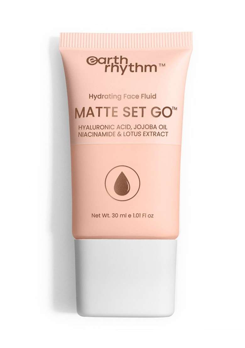 Earth Rhythm Matte Set Go Hydrating Face Fluid Spf 30 Foundation 30Ml Cool Beans - Indya
