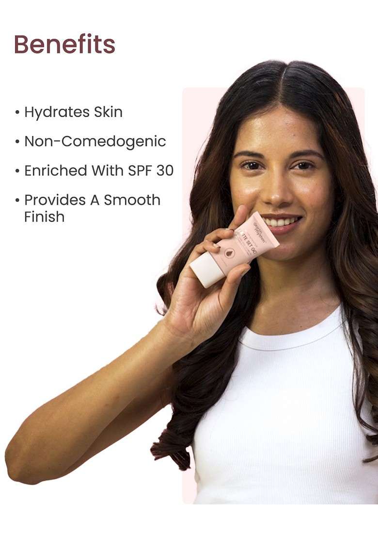 Earth Rhythm Matte Set Go Hydrating Face Fluid Spf 30 Foundation 30Ml Cool Beans - Indya