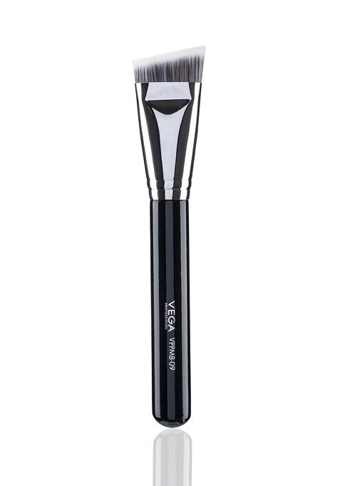 Vega Professional Vppmb 09 Soft Bristles Angled Sculpting Brush Black