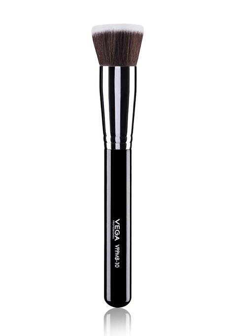 Vega Professional Vppmb 10 Soft Bristles Flat Kabuki Foundation Brush Black