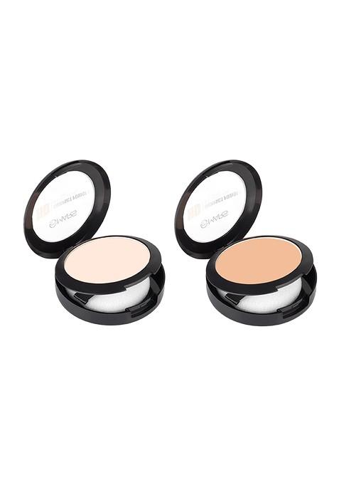 Mars Set Of 2 Ultra Fine Matte Hd Oil Control Compact Powdes 8 Gm Icing 01 Nutmeg 05