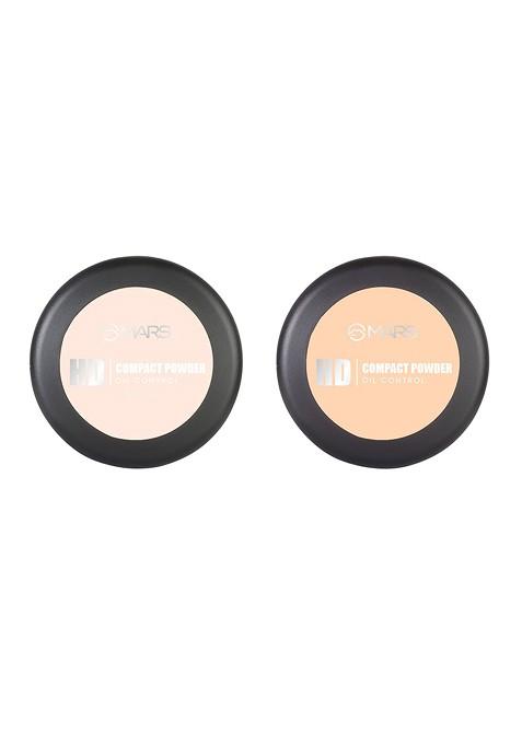 Mars Set Of 2 Ultra Fine Matte Hd Oil Control Compact Powdes 8 G Icing 01 Butter Scotch 03