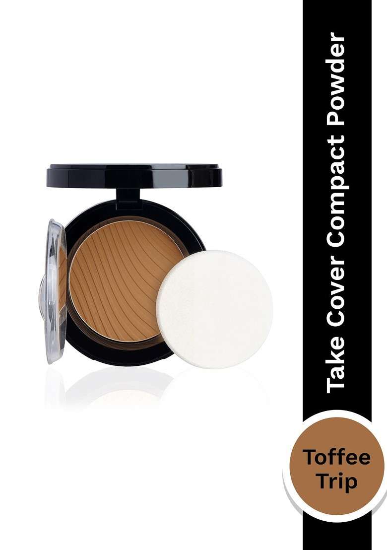 Pac Silky Pay Off Take Cover Compact Powder 7 85 G Toffee Trip 17 - Indya