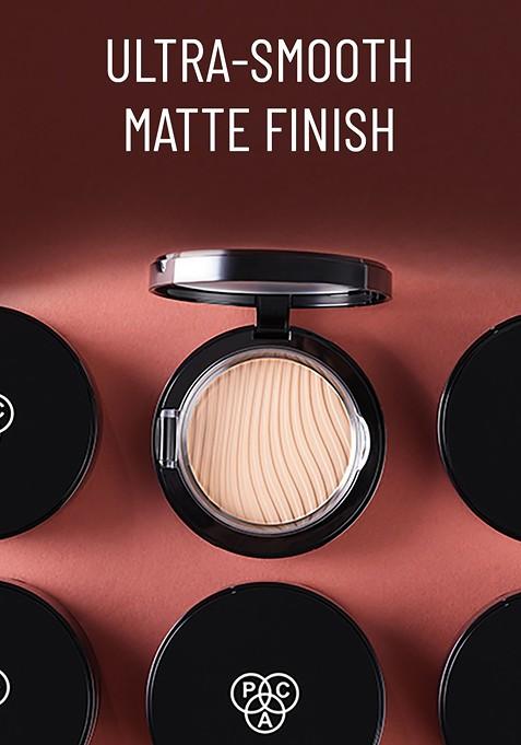 Pac Take Cover Matte Full Coverage Compact Powder Coco Shell 08