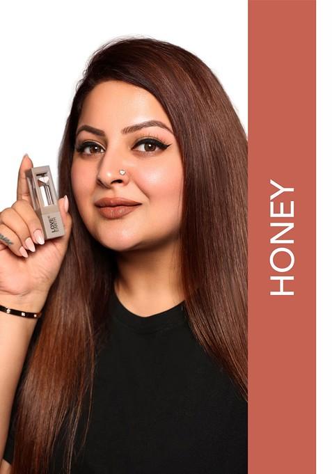 Love Earth Satin Matte Waterproof Bullet Lipstick 3 5Gm Honey