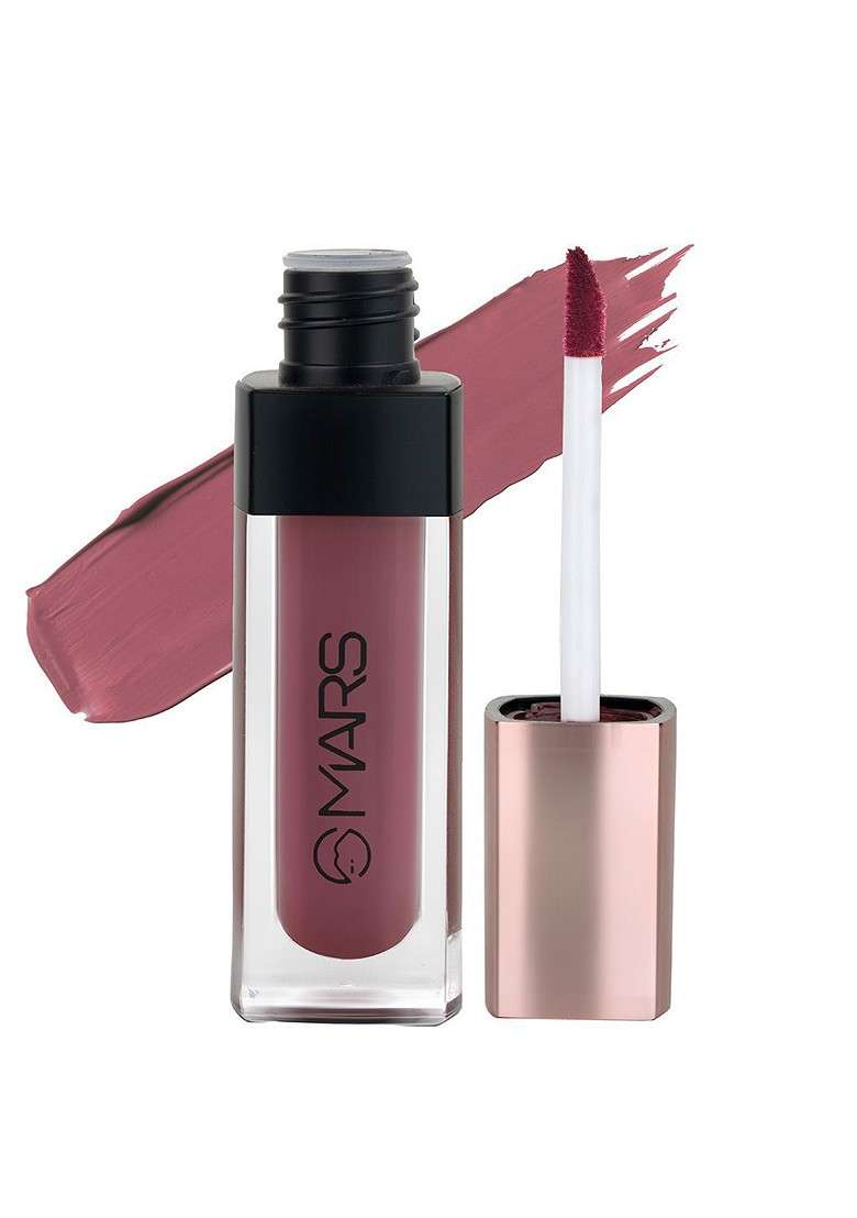 Mars Popstar Non Transfer Long Lasting Matte Liquid Lipstick 6Ml Fame 12 - Indya