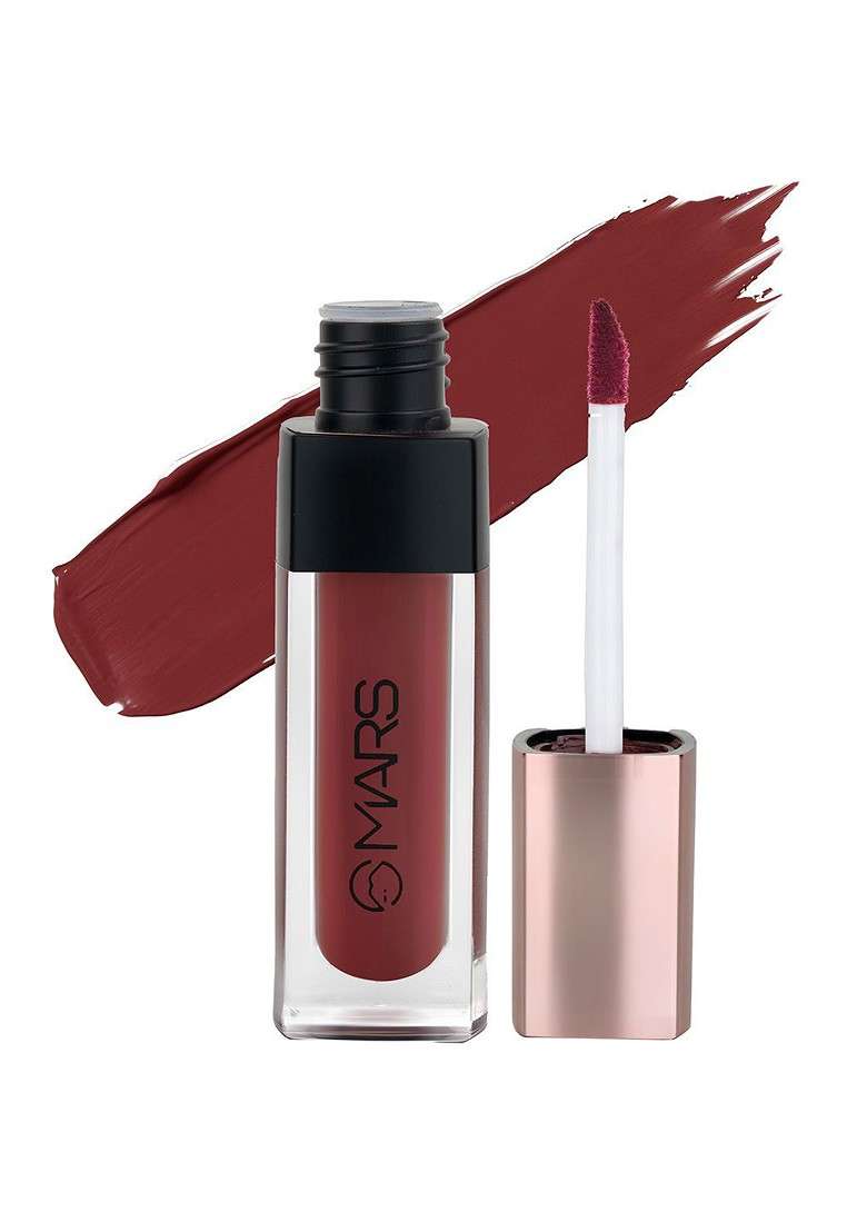 Mars Popstar Non Transfer Long Lasting Matte Liquid Lipstick 6Ml Hot Topic 18 - Indya