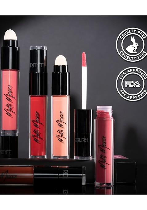 Renee Multi Mousse For Lips Cheeks Eyes With Vitamin E 5Ml Peach Parfait