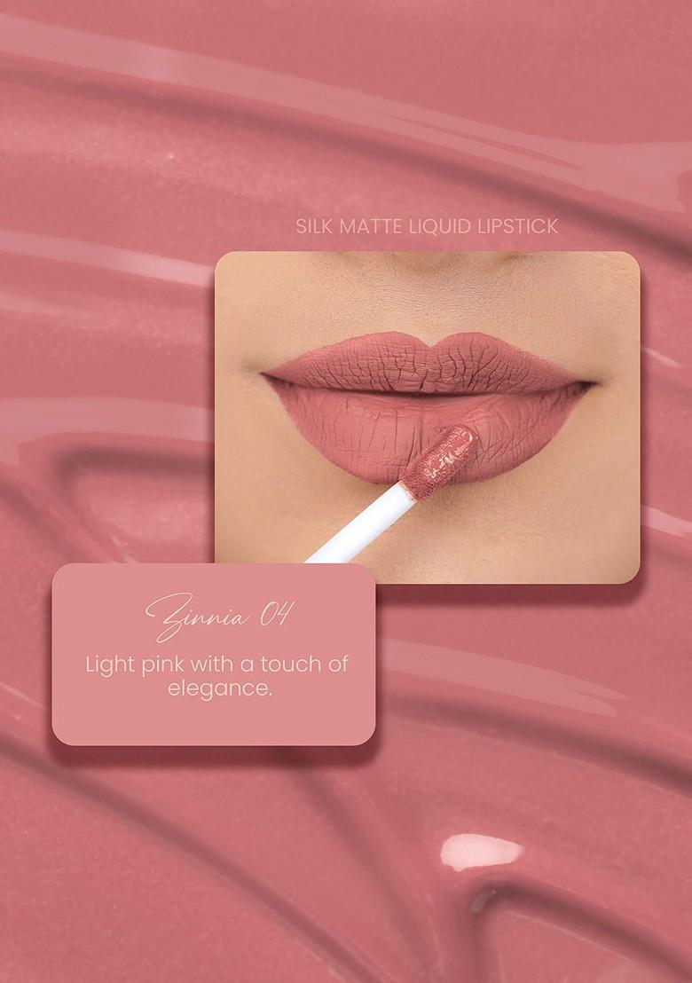 Parul Garg Smudge Proof Matte Lipstick With Shea Butter Vitamin E Zinnia Light Pink 3Ml