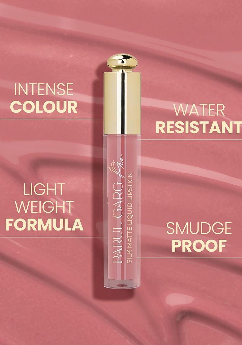 Parul Garg Smudge Proof Matte Lipstick With Shea Butter Vitamin E Zinnia Light Pink 3Ml