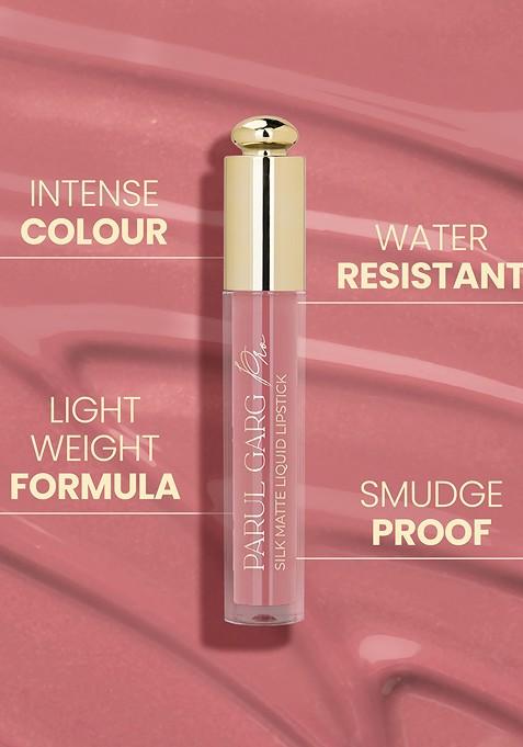 Parul Garg Smudge Proof Matte Lipstick With Shea Butter Vitamin E Zinnia Light Pink 3Ml