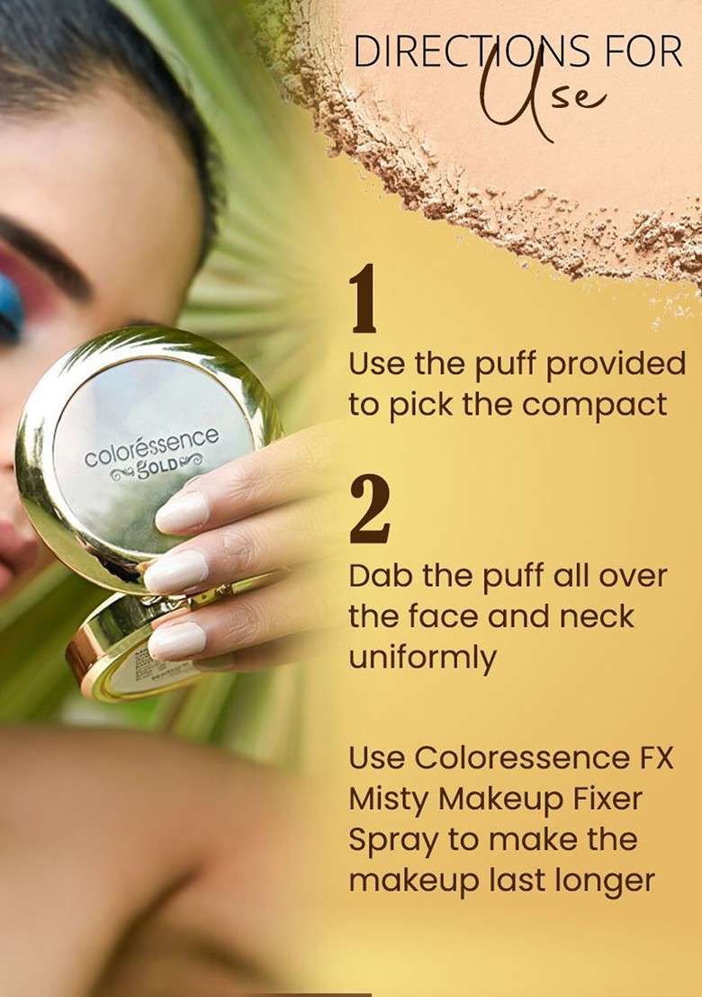 Coloressence Glitterati Compact Powder 10Gm Natural Gmp 05 - Indya