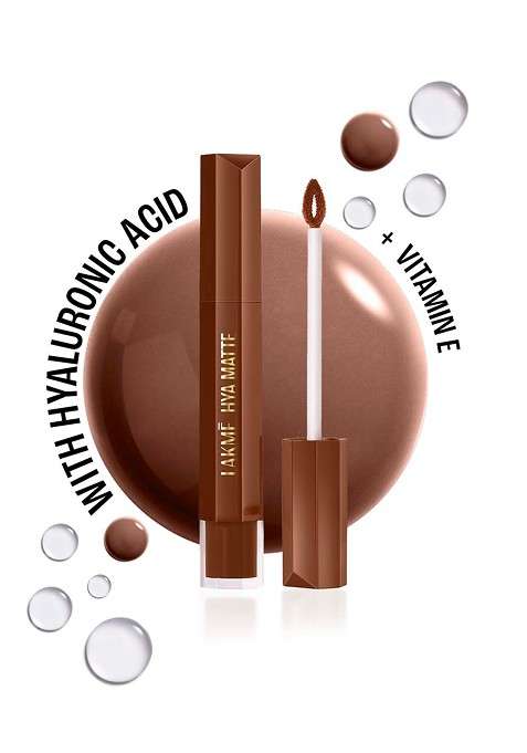 Lakme 9To5 Hya Matte Liquid Lipstick With Hyluronic Acid Vit E 5 3Ml Coffee Break H04