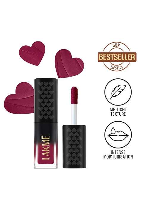 Lakme Xtraordin Airy Lip Mousse Mini With Velvet Matte Finish 1 8G Mauve Mischief