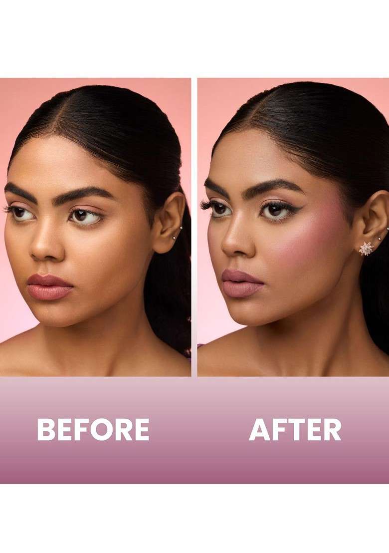 Typsy Beauty Silk Cusion Cream Matte Blush With Vitamin E 15 Ml Violet Veil 06 - Indya