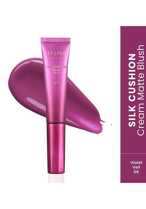 Typsy Beauty Silk Cusion Cream Matte Blush With Vitamin E 15 Ml Violet Veil 06