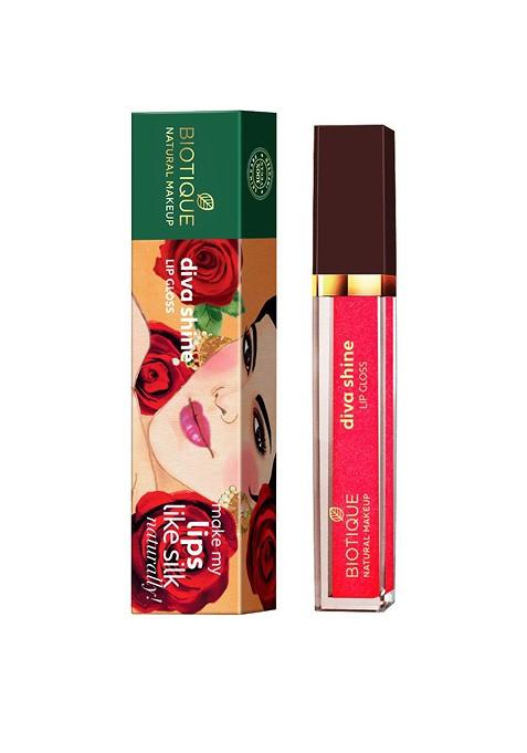 Biotique Natural Makeup Diva Shine Lip Gloss N103 Love Struck 3 Ml
