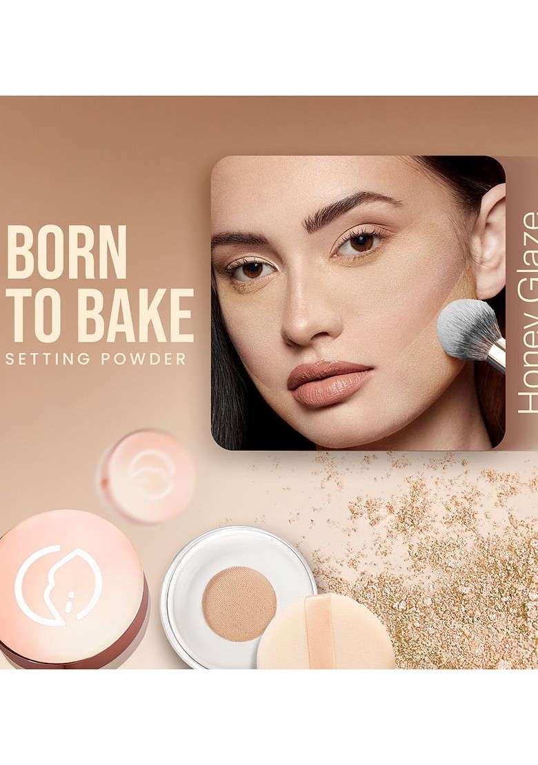 Mars Born To Bake Setting Powder With Oil Control Matte Finish 8G Honey Glaze - Indya
