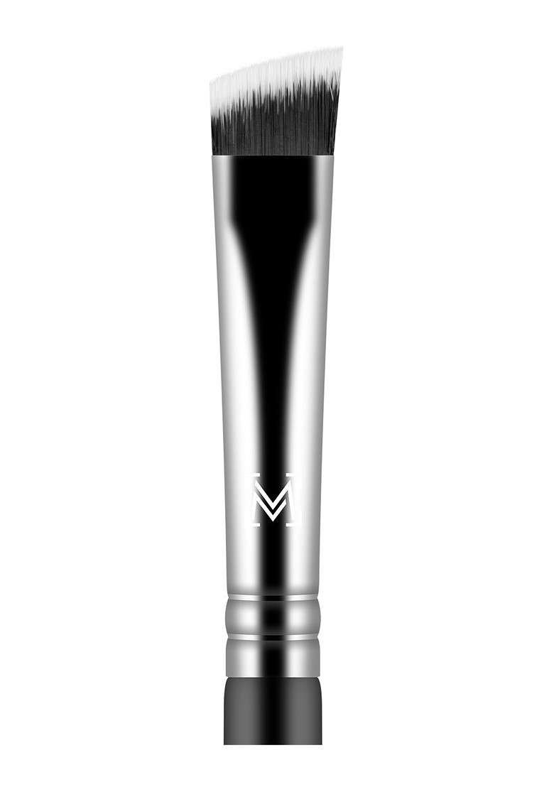 Miss Claire Chrome Angled Brow Brush M16 Black Silver Toned - Indya