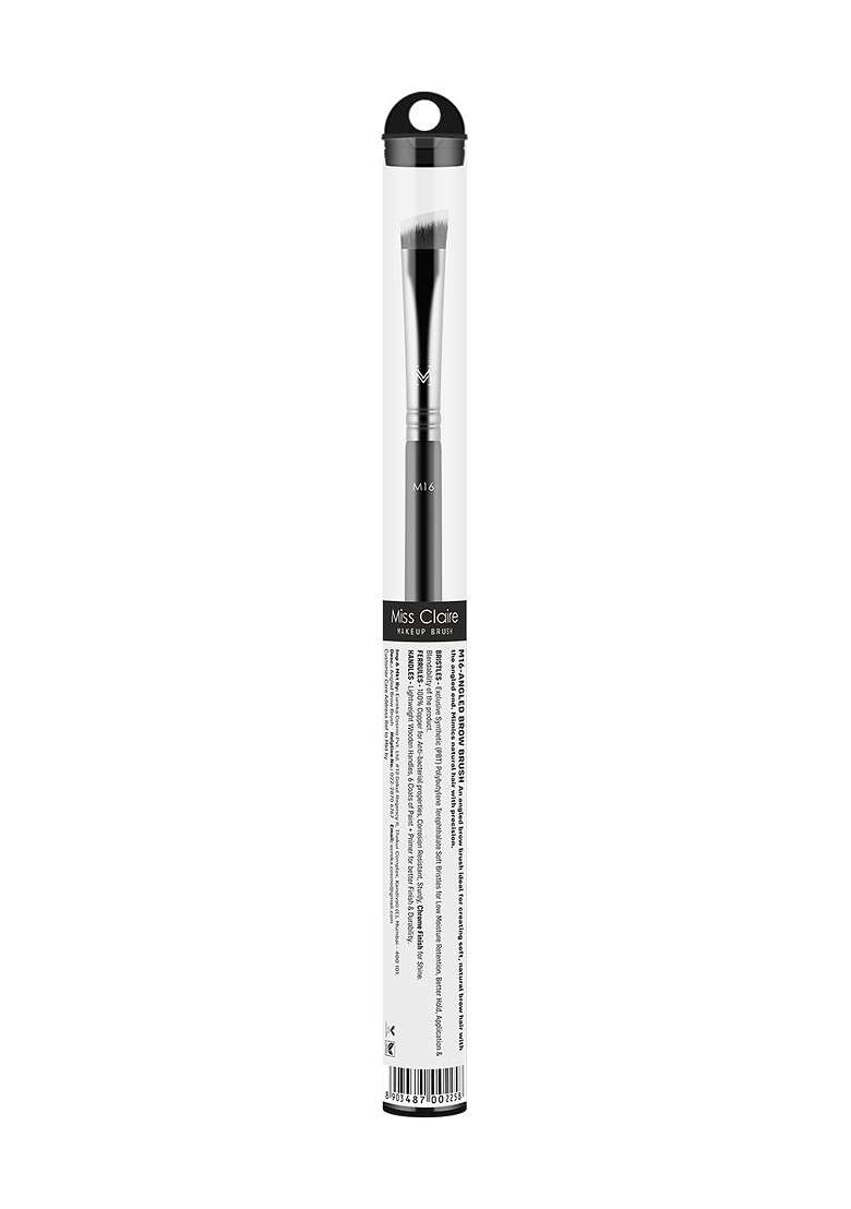 Miss Claire Chrome Angled Brow Brush M16 Black Silver Toned - Indya