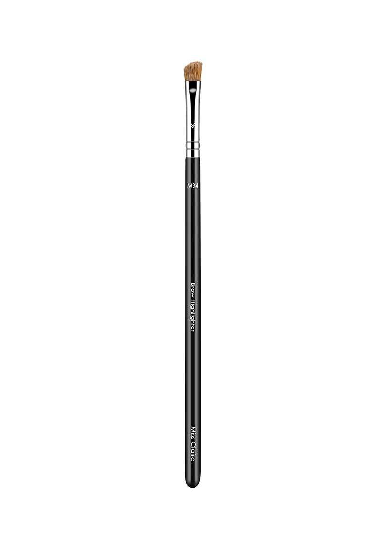 Miss Claire M34 Brow Highlighter Brush Silver Toned Black - Indya