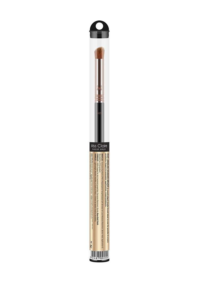 Miss Claire Angled Shader Brush M29 Black Rose Gold Toned - Indya