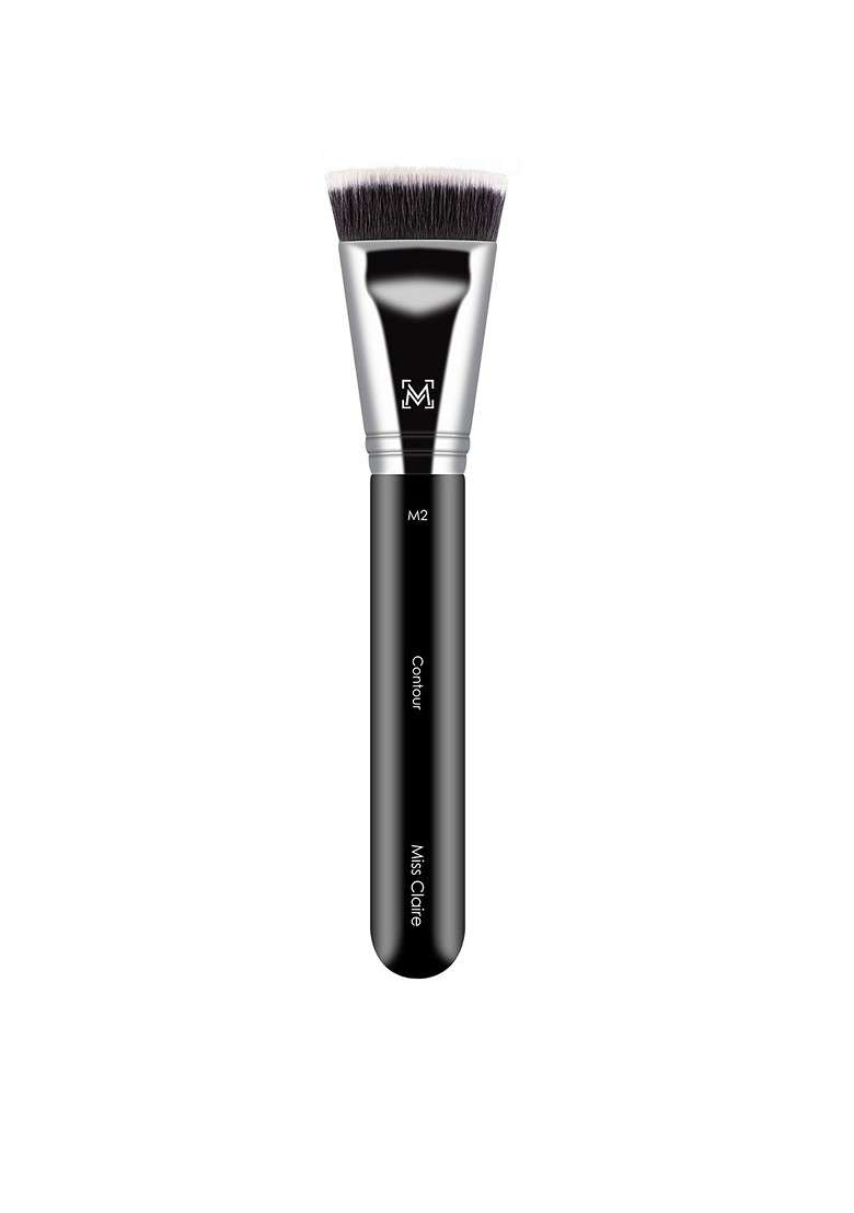 Miss Claire Chrome Contour Brush M2 Black Silver Toned - Indya
