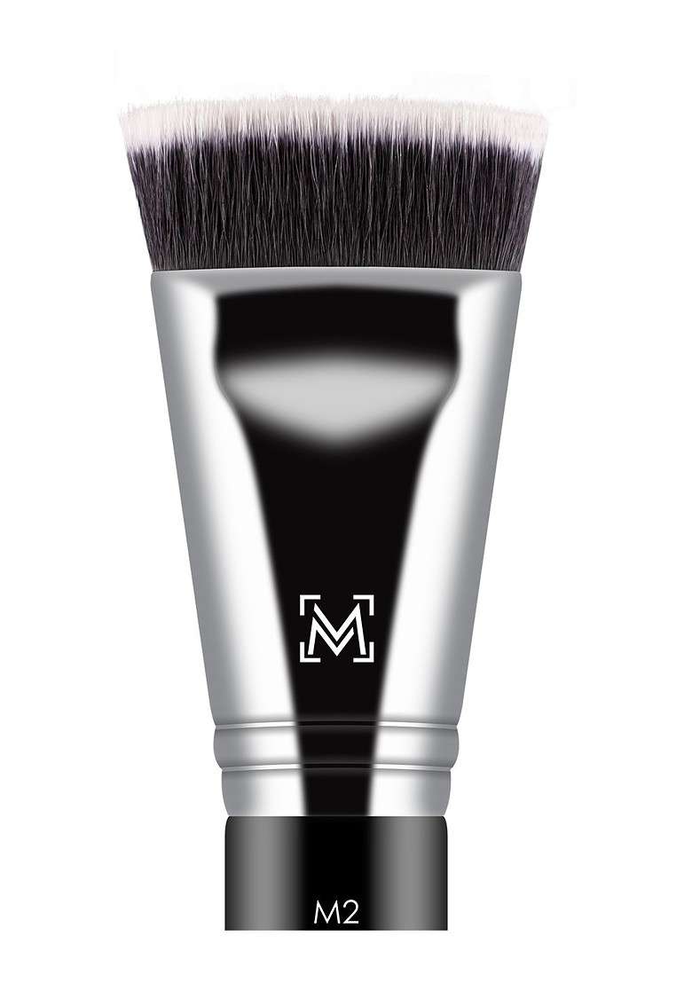 Miss Claire Chrome Contour Brush M2 Black Silver Toned - Indya