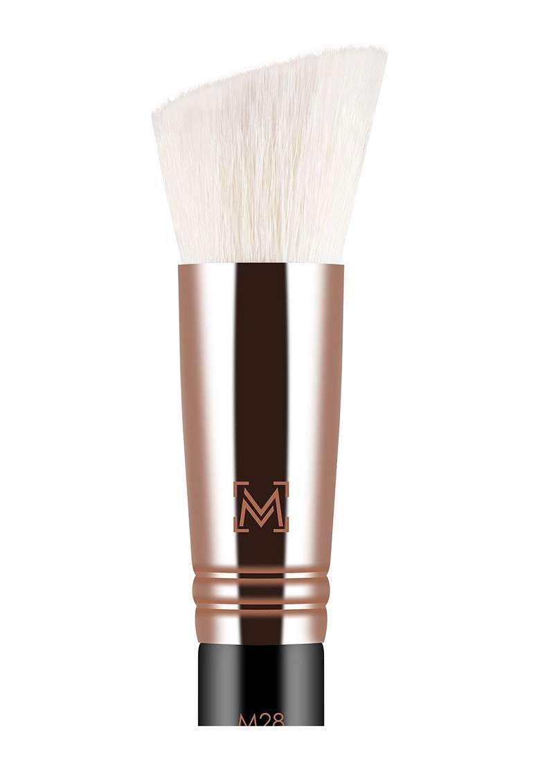 Miss Claire M28 Angled Powder Brush Rose Gold Toned Black - Indya