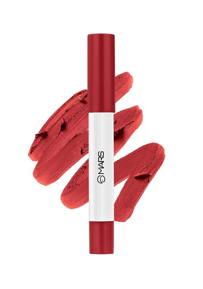 Mars Cloud Kiss Soft Matte Long Lasting Lip Crayon With Rice Starch Rosy Evening 06 - Indya