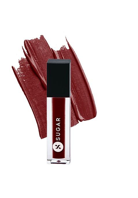 Sugar Smudge Me Not Mini Liquid Matte Lipstick With Vitamin E 1 1Ml 01 Brazen Raisin