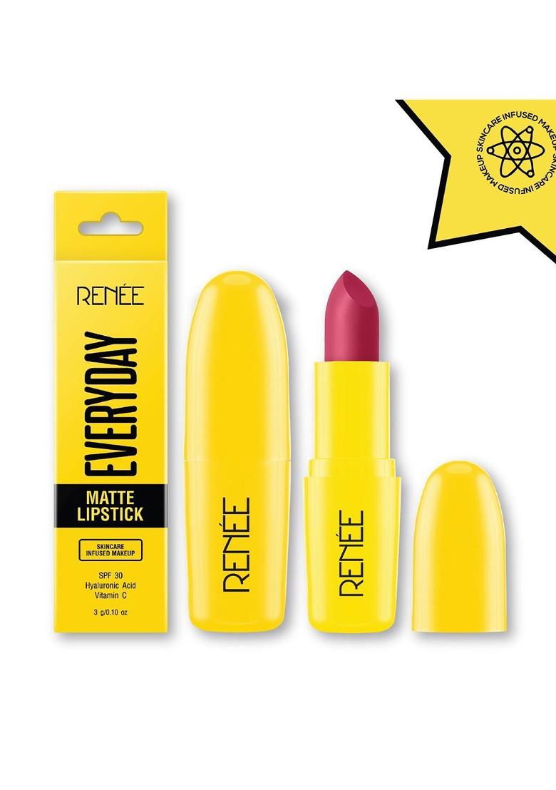 Renee Everyday Matte Lipstick With Vitamin C Hyaluronic Acid 3 G Brownie 06