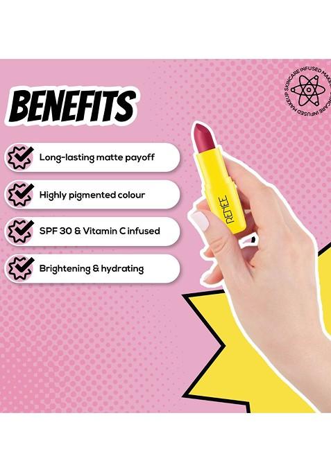 Renee Everyday Matte Lipstick With Vitamin C Hyaluronic Acid 3 G Brownie 06