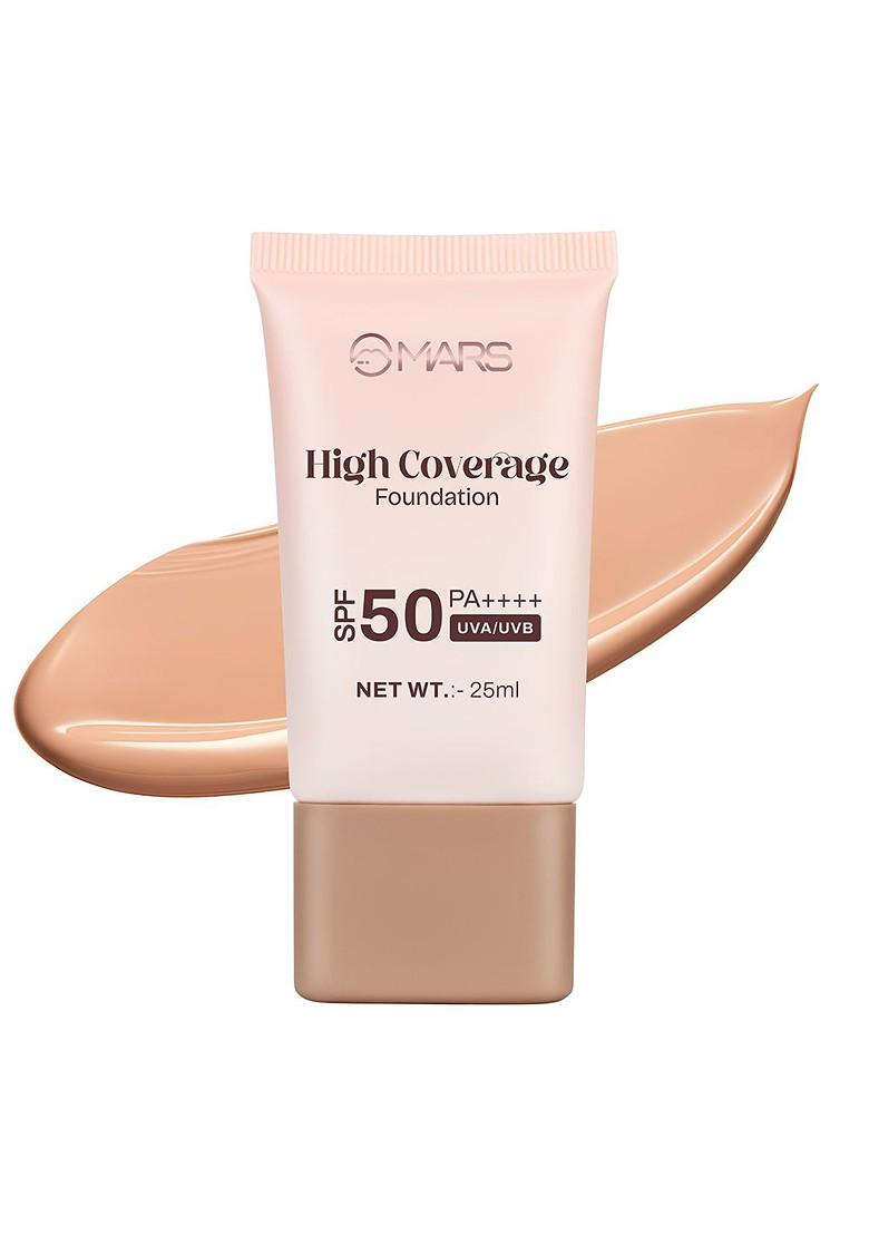 Mars High Coverage Spf50 Pa Liquid Foundation 25Ml Honey Tan 06