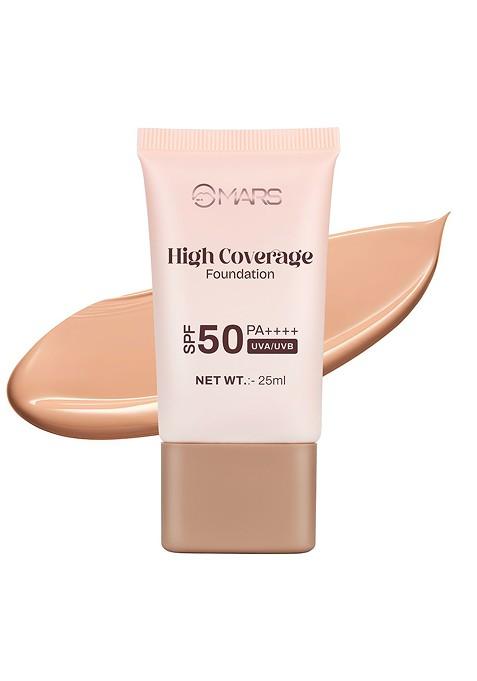 Mars High Coverage Spf50 Pa Liquid Foundation 25Ml Honey Tan 06