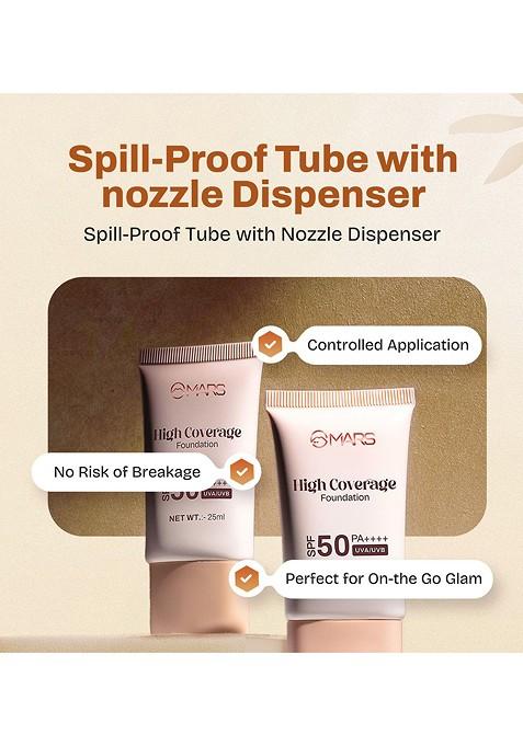 Mars High Coverage Spf50 Pa Liquid Foundation 25Ml Honey Tan 06