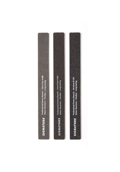 Basicare Black Signature Flexi Pro Water Resistant Nail Files 3 Pieces
