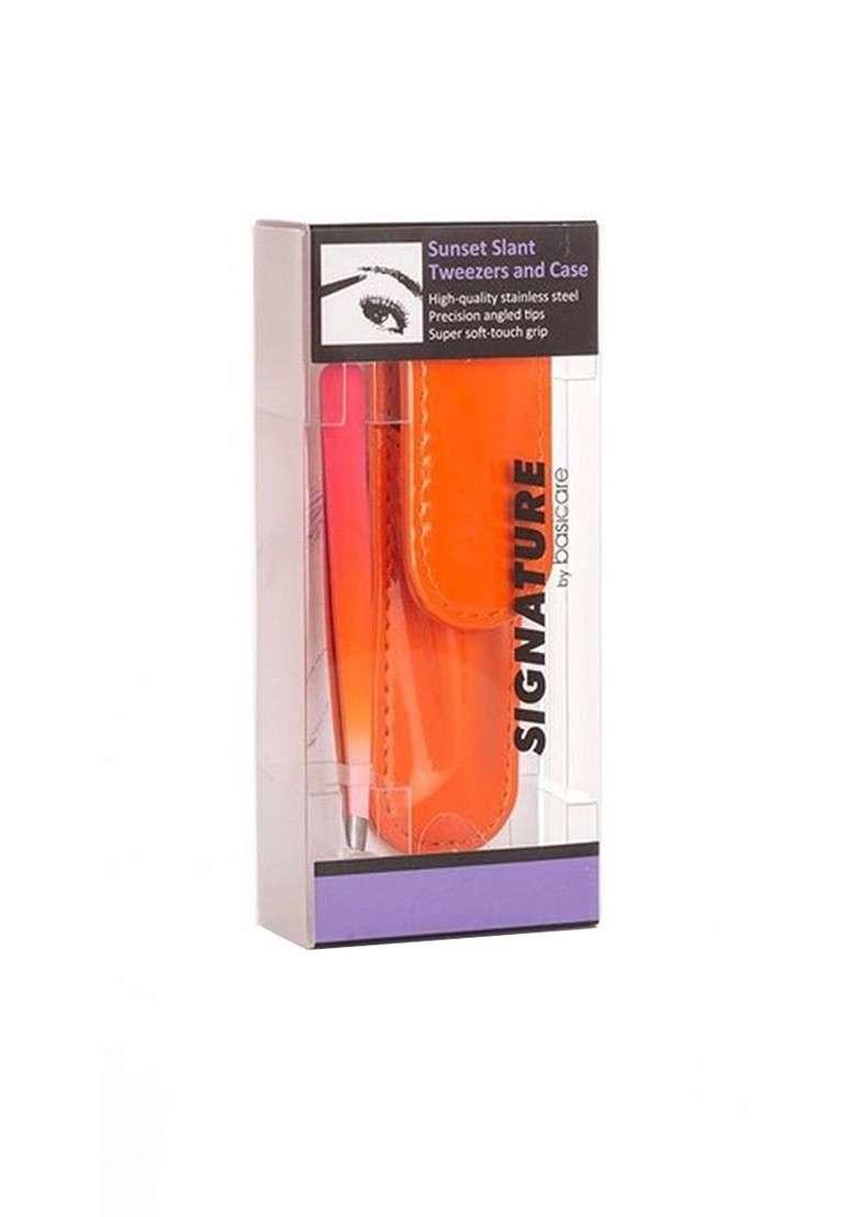 Basicare Orange Signature Sunset Slant Tweezers - Indya