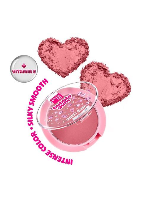 Elle 18 Bubblegum Matte Finish Blush With High Pigment Buildable Coverage 5G Mauve