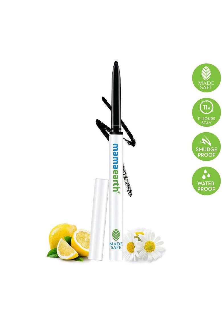 Mamaearth Charcoal Black Long Stay Waterproof Kajal With Vitamin C Chamomile